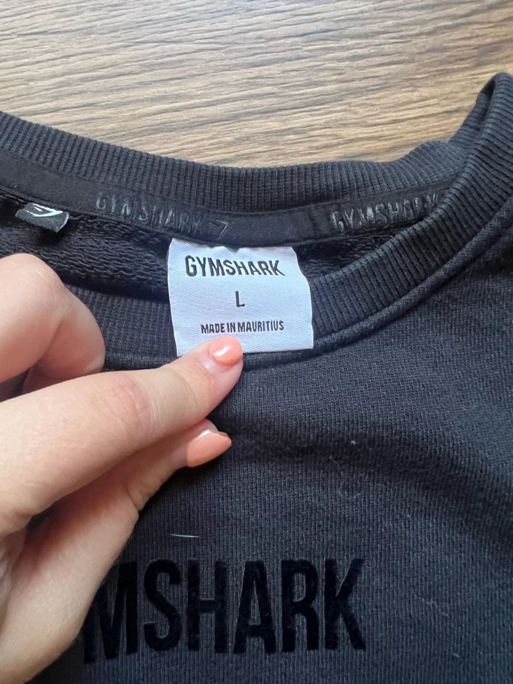 Gym shark Women’s Black Crewneck Sweater - Picture 3 of 3